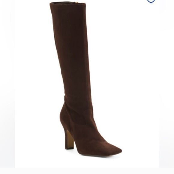 Vince Camuto Kalinder knee high suede boot in root beer brown size 8 NWT - Picture 1 of 7